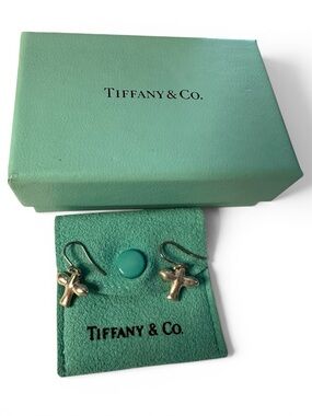Tiffany & Co Elsa Peretti Dove Earrings Sterling Silver w Box